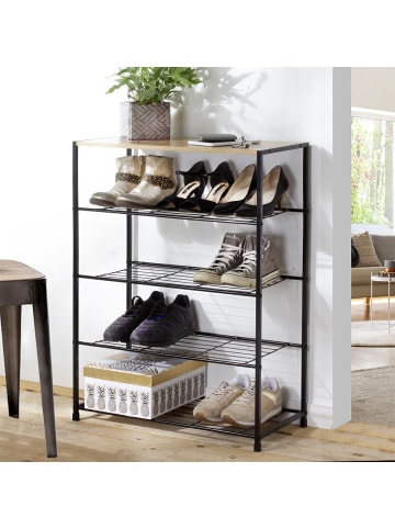 CALICOSY Schuhregal 11941 in Helles - (W) 63 x (H) 83 x (L) 30 cm