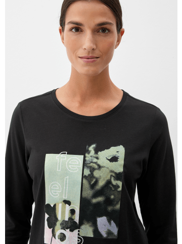 s.Oliver T-Shirt langarm in Schwarz