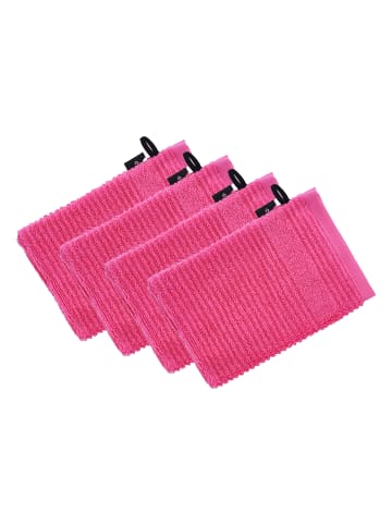 Vossen 4er Pack Waschhandschuh in prim rose