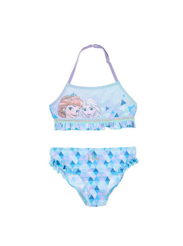 Disney Frozen 2tlg. Outfit: Bikini Anna und Elsa Bade-Set in Türkis