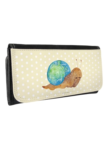 Mr. & Mrs. Panda Portemonnaie für Damen Schnecke Sir ohne Spruch in Gelb Pastell