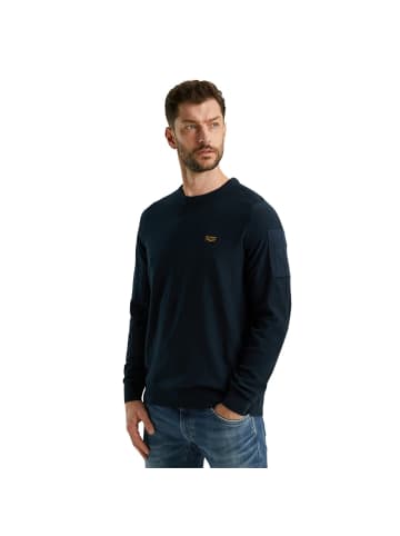 PME Legend Pullover R-NECK AMERICAN CLASSIC SINGLE JERSEY KNIT in Blau