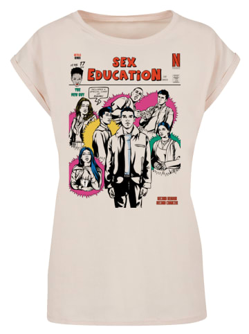 F4NT4STIC T-Shirt Sex Education Magazine Cover in Whitesand