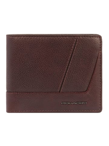 Piquadro Carl Geldbörse RFID Schutz Leder 11 cm in dark brown