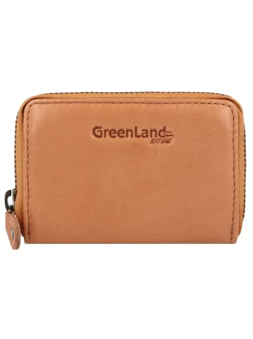 Greenland Nature Kreditkartenetui RFID Schutz Leder 10.5 cm mandarine