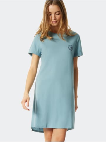 Schiesser Nachthemd Summer Night Sleepshirts in bluegrey