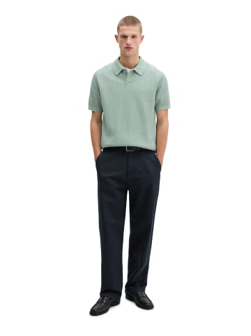 Marc O'Polo Strick-Poloshirt regular in Midnight Moss