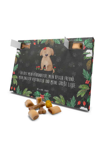 Mr. & Mrs. Panda Adventskalender Hund Hund Dame mit Spruch in Kreidetafel