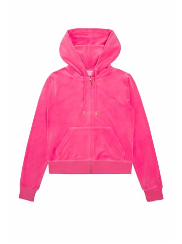 Juicy Couture Juicy Couture Zip-Kapuzenpullover in fluro pink