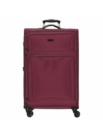 D&N Travel Line 9204 - 4-Rollen-Trolley L 76 cm (grau) in lila