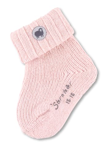 Sterntaler Baby-Socken Wolle in zartrosa