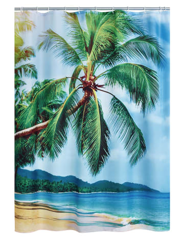 RIDDER Duschvorhang Textil Palm Beach multicolor 180x200 cm