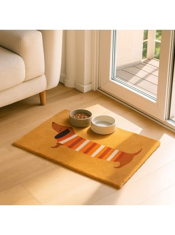 relaxdays Fußmatte "Dackel" in Mehrfarbig - 60 x 40 cm