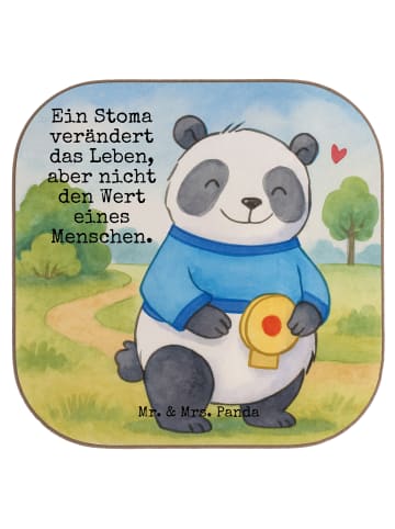 Mr. & Mrs. Panda Untersetzer Glas Panda künstlicher Darmausgang ... in Weiß