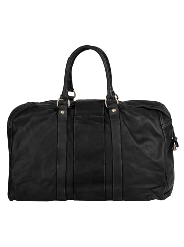 Forty degrees Reisetasche echt Leder in schwarz