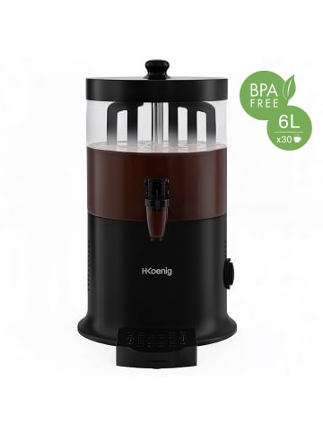 HKoenig Heiße Schokolade Spender 6L SHK900 schwarz