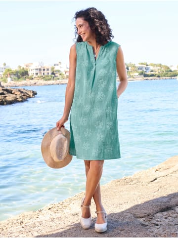 WITT WEIDEN Baumwollkleid in salbei-ecru