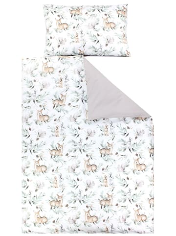 TupTam Kinder Bettwäsche 2-Teilig in grün/beige