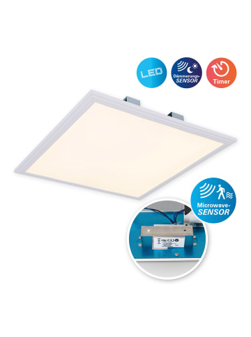 näve LED Aufbauleuchte "ALEGRE" in weiß - (L)45 cm x (B)45 cm x (H)5 cm - EEK F