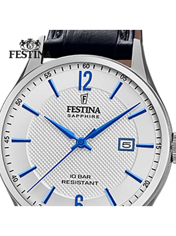 Festina Analog-Armbanduhr Festina Swiss Made schwarz groß (ca. 40mm)