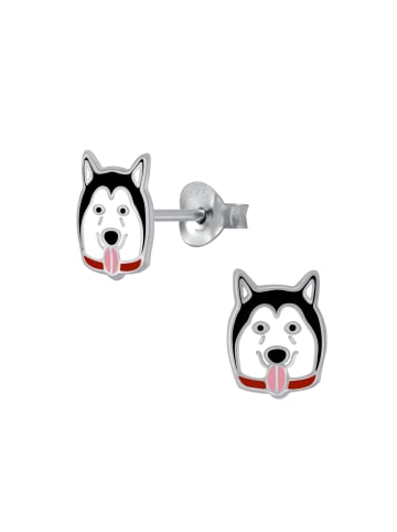 Alexander York Ohrstecker HUSKY in 925 Sterling Silber, 2-tlg.