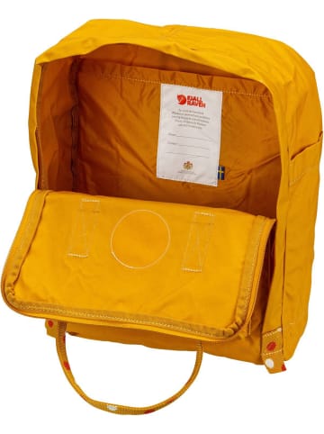FJÄLLRÄVEN Rucksack Kanken in Ochre/Confetti Pattern