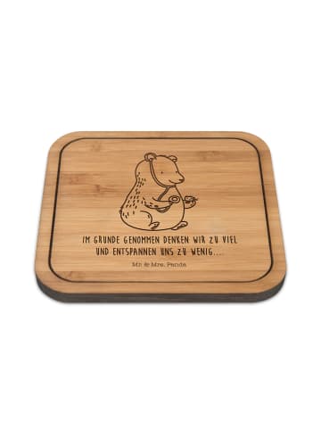 Mr. & Mrs. Panda Tischuntersetzer Bär Arzt mit Spruch in Transparent