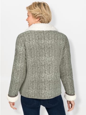 WITT WEIDEN Fleecejacke in khaki-meliert