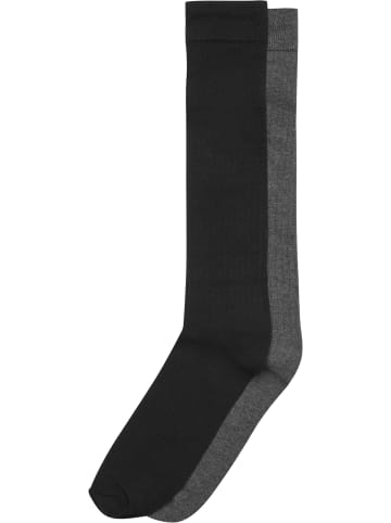 Urban Classics Basic Socks in black+darkgrey
