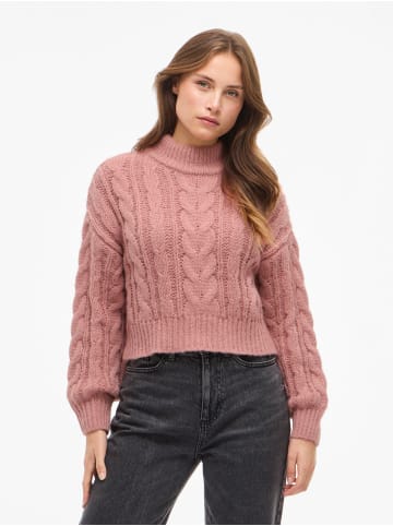 Vila Strickpullover in Old Rose