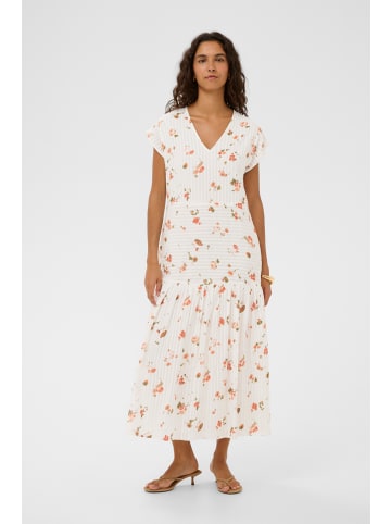 Soaked in Luxury Kleid SLBianca Feminine Form in White Floating Flower