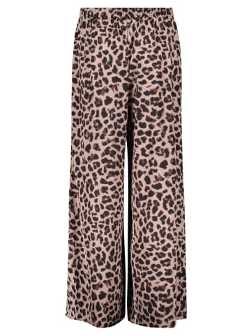Vera Mont Marlene-Hose mit Leoprint in Weiß/Braun