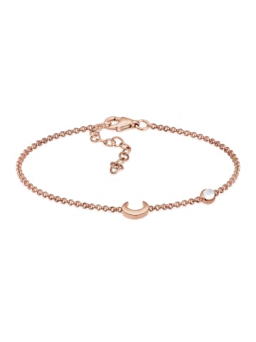 Elli Armband 925 Sterling Silber Astro, Halbmond in Rosegold