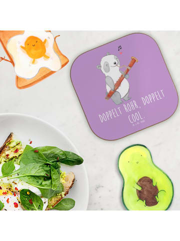 Mr. & Mrs. Panda Coaster Fagott Doppelt Cool mit Spruch in Lavendeltraum