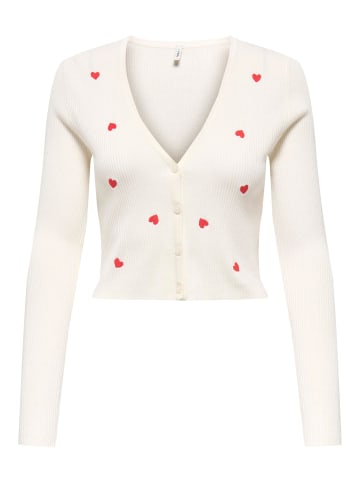 ONLY Strickjacke in Cloud Dancer