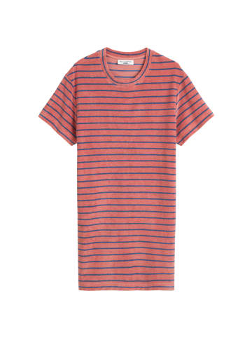 Marc O'Polo DENIM Gestreiftes Frottee-Kleid relaxed in Dark Pink