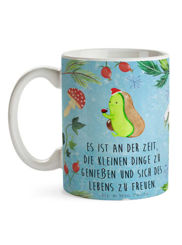 Mr. & Mrs. Panda Tasse null null mit Spruch in Eisblau