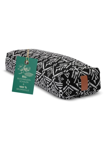 Lumaland #DoYourYoga Yoga-Bolster Paravati - Buchweizenschalen - 67x22x13cm - Style7/Schw