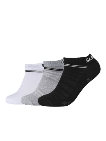 Skechers Sneakersocken 8er Pack mesh ventilation in Schwarz grau mix