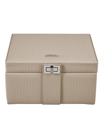 Windrose Corbello Schmuckkasten 21.5 cm in taupe