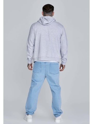 SikSilk Sweatjacke Essentials Full Zip in Grey Marl