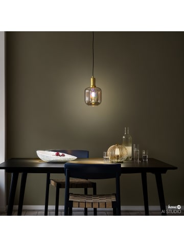 home24 Pendelleuchte MOME 1-flammig in Messing
