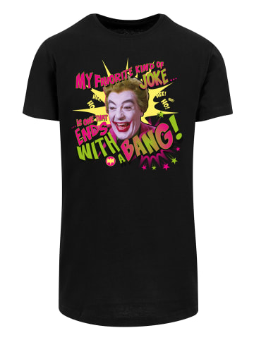 F4NT4STIC Long Cut T-Shirt Long Cut T-Shirt 'Batman TV Series Joker Bang' in schwarz