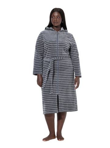 Ulla Popken Bademantel in dunkelgrau