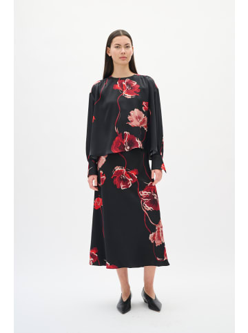 InWear Freizeitrock DAWNIW A-shape in BLACK POPPY ROSE