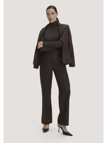 Hessnatur Wollhose Straight Leg in kakao braun