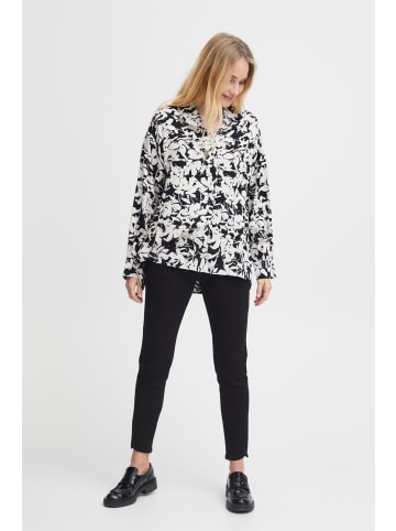 Fransa FRCina loose fit in Black Mix AO23 two col flower