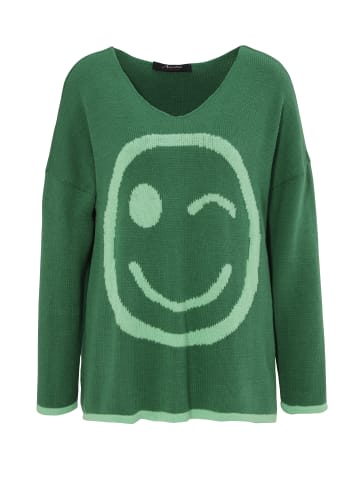 Aniston CASUAL Strickpullover in smaragd-hellgrün