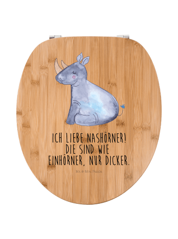 Mr. & Mrs. Panda Klobrille Einhorn Nashorn mit Spruch in Braun