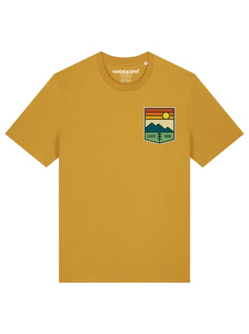 wat? Apparel T-Shirt Good Vibe in Ocker